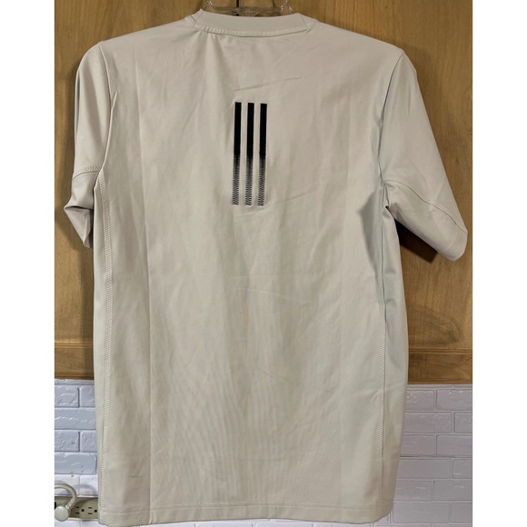 Adidas Parley T-Shirt Mens Small Beige New With Tags HS9063 Short Sleeve - Picture 2 of 7